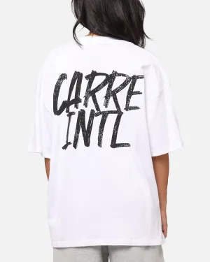 Carre Intl Drop Shoulder T-Shirt White Easy-Going Style Relaxed Armhole Cut