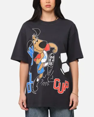 Fifa USA Mascot World Cup T-Shirt Faded Black Comfy Look Wear Playful Prints