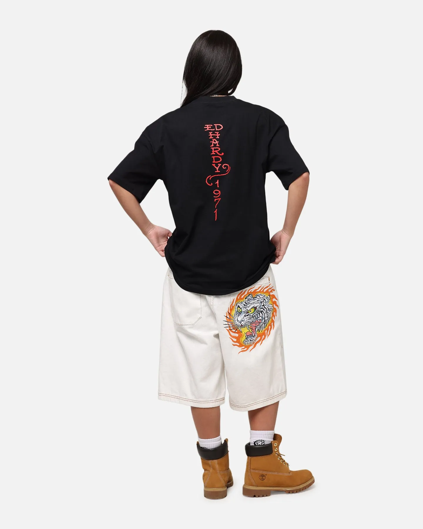 Ed Hardy Lost Luck T-Shirt Black Soft Touch Casual Essentials