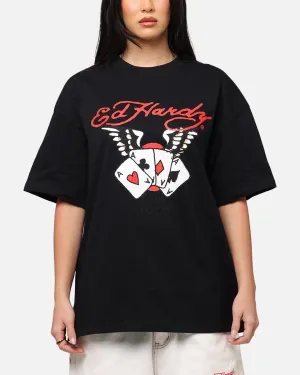 Ed Hardy Lost Luck T-Shirt Black Subtle Details