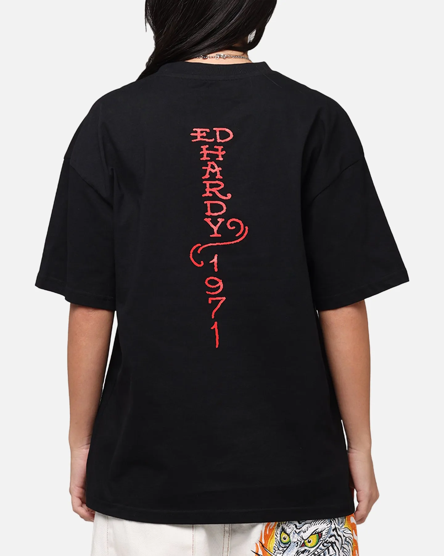 Ed Hardy Lost Luck T-Shirt Black Minimal Trend