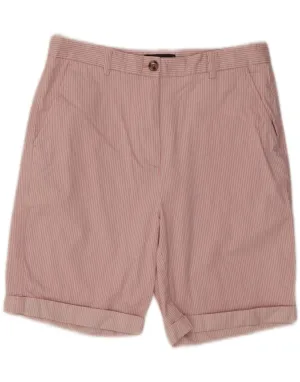 Casual Stretch MARKS & SPENCER Womens Chino Shorts UK 12 Medium W32  Pink Striped Cotton