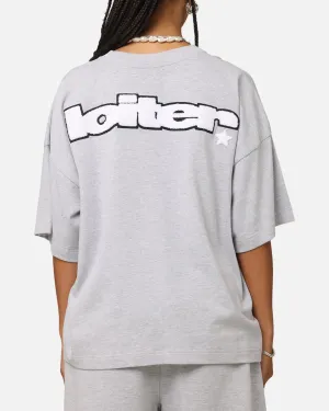 Loiter Premium Essentials Boxy T-Shirt Grey Marle Classic Style
