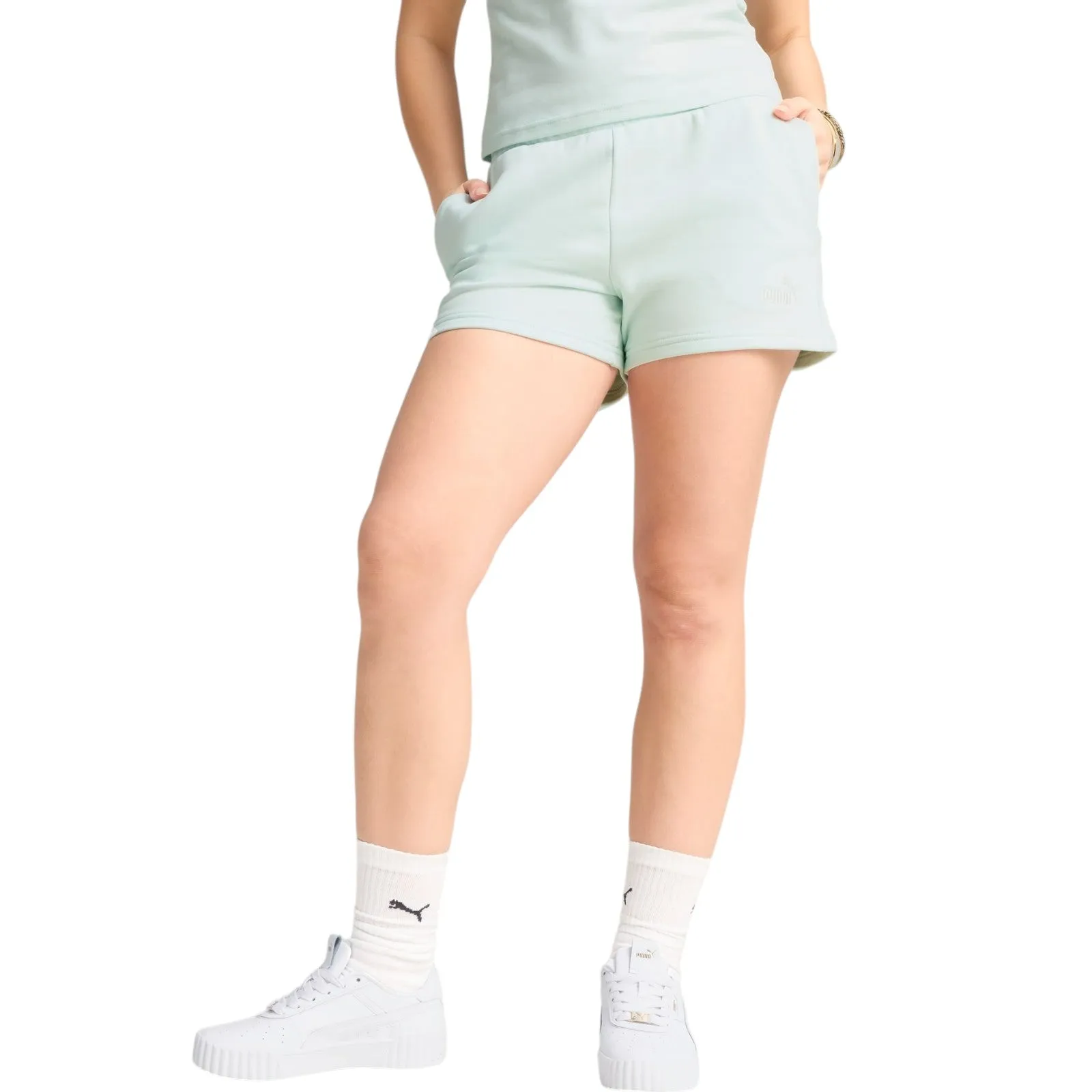Puma Essentials Small No. 1 Logo 4'' Womens Short Casual Wear