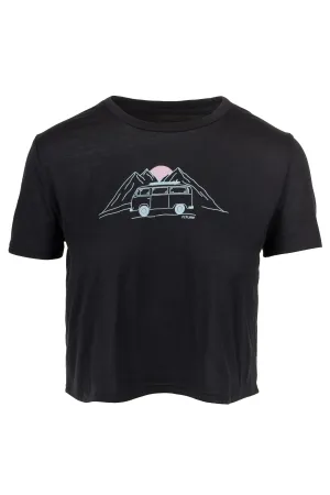 NonIrritating Fabric Crew Neck Design 2024 W Sunset Tee
