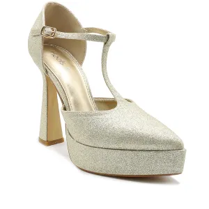 Luxury Vibe Golden Ladies Court Shoes L00870014