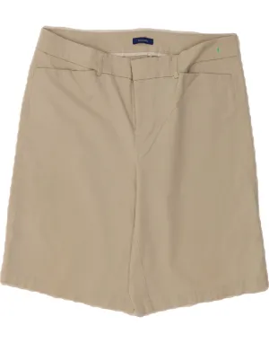 Stretch Woven Fabric High Elasticity Blend DOCKERS Womens Casual Shorts US 12 Large W32 Beige Cotton