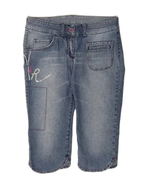 RIFLE Womens Denim Shorts W26 Small Blue Cotton UV protection layer