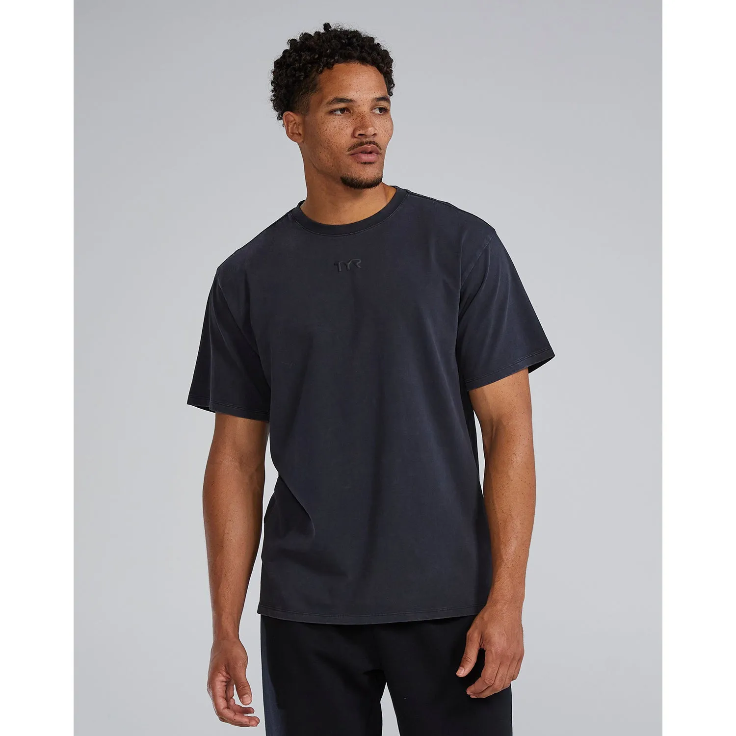 TYR Unisex Garment-Dyed Oversized Tee Active Comfort Style Natural Fiber Blend