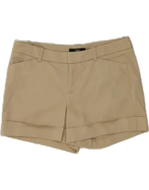 MOSSIMO Womens Chino Shorts US 8 Medium W32 Beige Cotton Friction Reducing Lining Move Easy