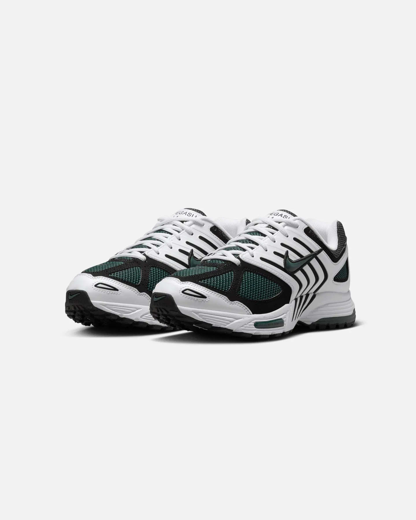Nike Women's Air Pegasus 2005 White/Green Contoured Arch Bridge