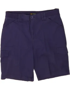 Slim Fit Design Warm Vibe LEE Womens Mid Rise Relaxed Fit Cargo Shorts US 16 2XL W38  Blue Cotton