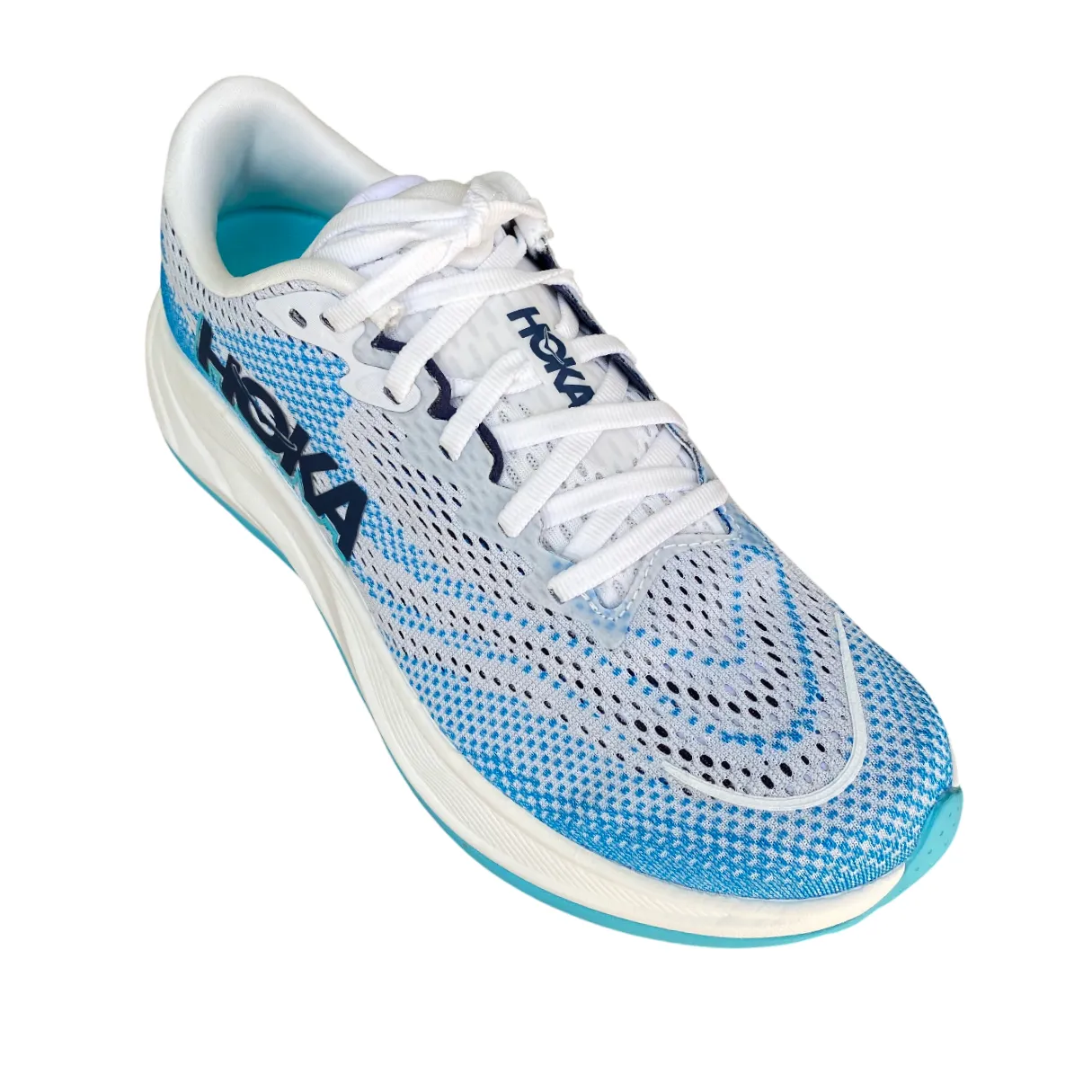 Hoka One One scarpa da corsa da uomo Rincon 4 1155130-FSK ghiaccio-celeste elastic - lace shoes flat surface running