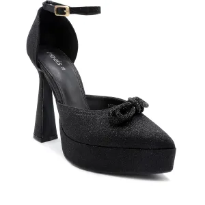 Black Ladies Court Shoes L00870015 Synthetic Upper Footwear Style