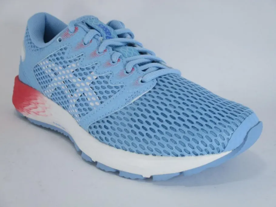 Tight Weave Fabric Asics RoadHawk FF2 scarpa da corsa 1012A123 401 skylight/white