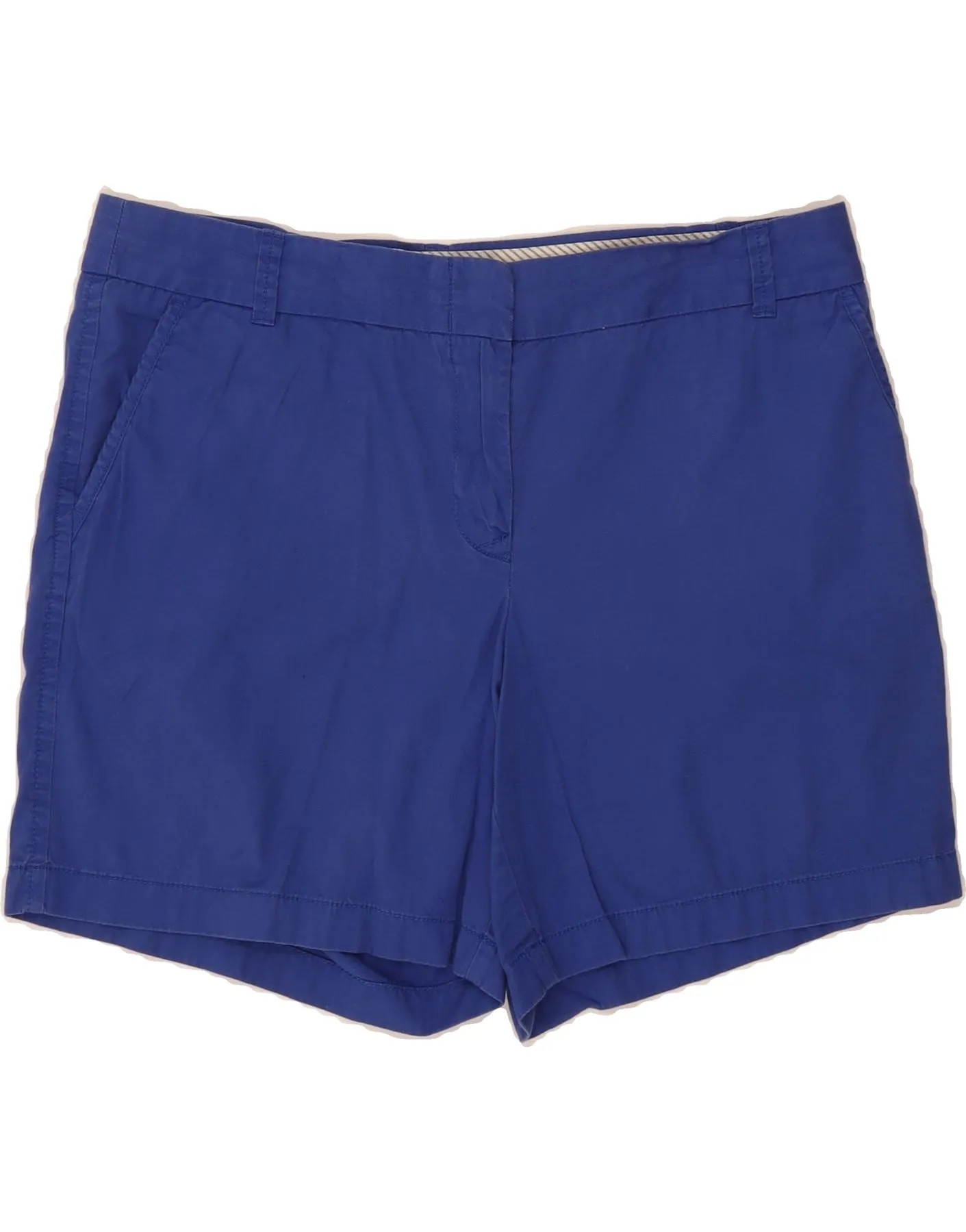 low waisted J. CREW Womens Broken In Chino Shorts US 12 Large W36  Blue Cotton