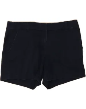 J. CREW Womens Chino Shorts US 8 Medium W32  Navy Blue Cotton Wide Leg Opening Smart Casual