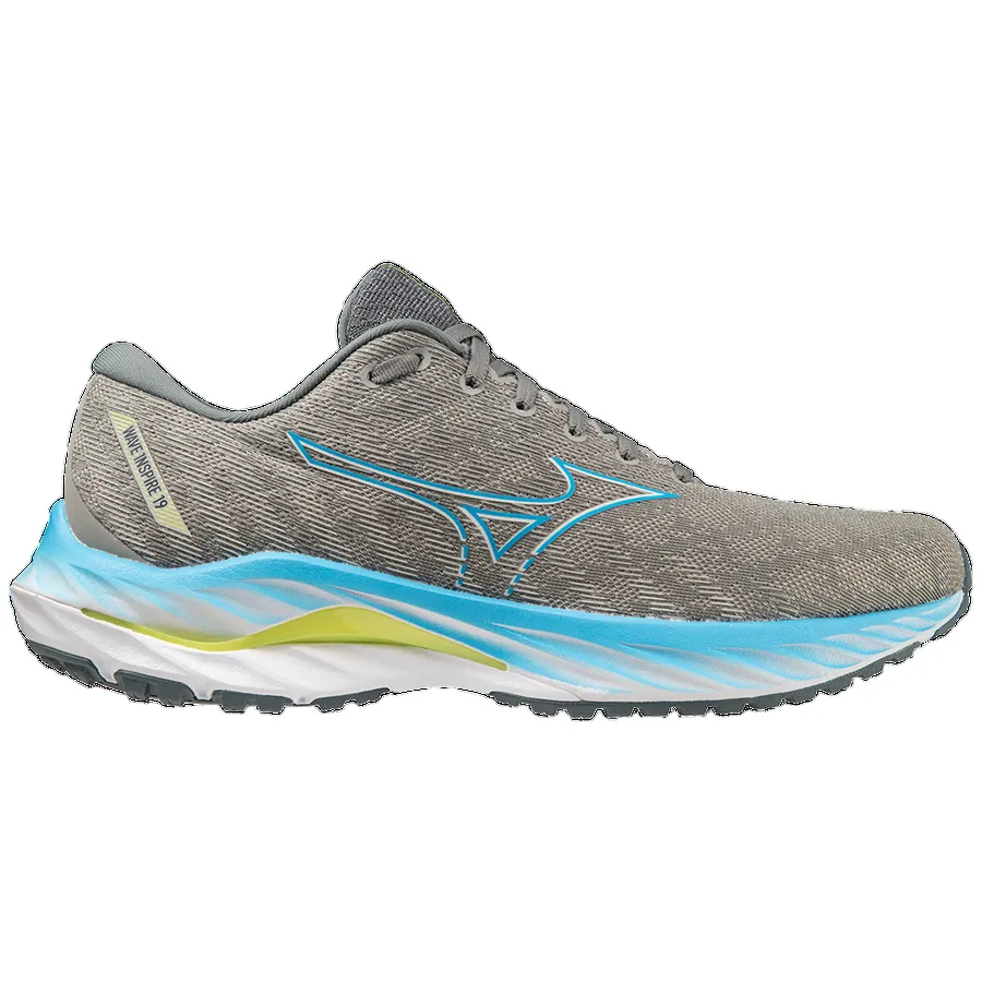 Mizuno scarpa da corsa da uomo antipronazione Wave Inspire 19 J1GC234451 grigio-azzurro All - age table tennis shoes