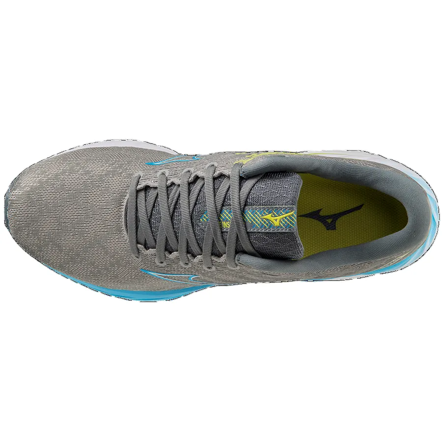 Mizuno scarpa da corsa da uomo antipronazione Wave Inspire 19 J1GC234451 grigio-azzurro Friction Reduction Pads