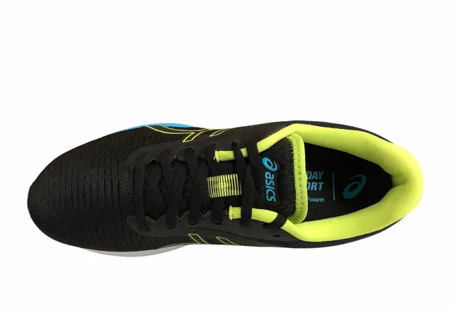 Asics scaropa da corsa da uomo Gel Pulse 12 1011A844 006 nero verde Reactive Propulsion System