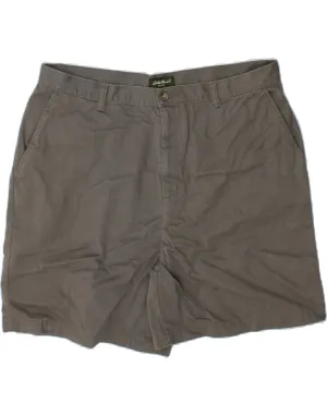 EDDIE BAUER Womens Chino Shorts US 18 2XL W38 Grey Cotton Mesh Fabric