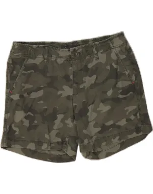 Sporty Flex Smart Casual EDDIE BAUER Womens Chino Shorts US 6 Medium W32 Khaki Camouflage Cotton