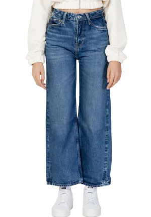 Fashion Daily Trend Setter Chill Outfit Pepe Jeans Pantalone Jeans da donna larghi a zampa e vita alta Lexa Sky High PL204162RR5 blu
