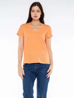 Deep V-Neck Baby Fit Tee Sustainable Fibers Plus size confidence