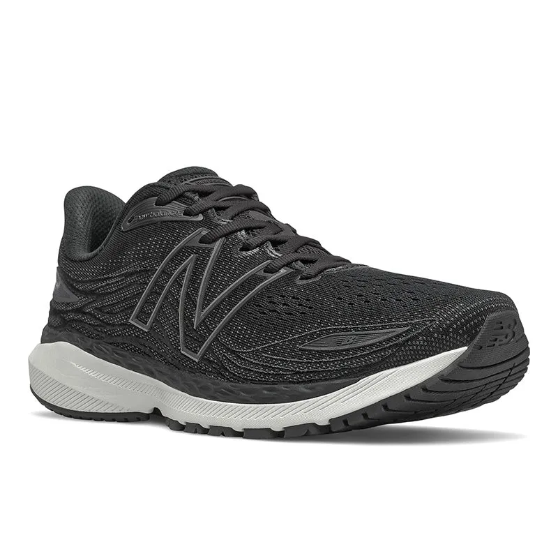 Ultralight Foam Core Energy Returning Midsole Fresh Foam X 860v12 - Black with White - Men's