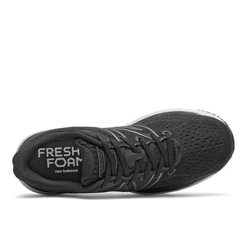 Air Injection Mold exclusivity - brand shoes Fresh Foam X 860v12 - Black with White - Men's