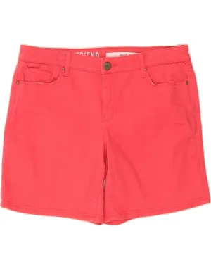DKNY Womens Denim Shorts US 12 Large W34  Pink Cotton Swimwear