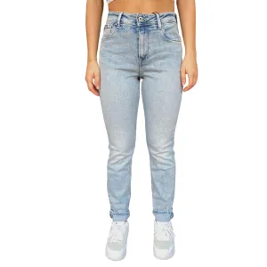 Pepe Jeans pantalone jeans da donna Tapered HW PL204591MI80 blu chiaro Outdoor Adventure Party Look Youth Style