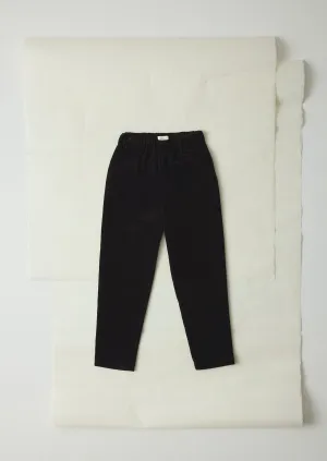 Gabi Organic Cord Pull On Pants | Anthracite elastic waistband Comfort Waist