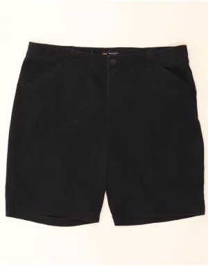 Chill Style LEE Womens Mid Rise Regular Fit Chino Shorts US 16 2XL W38  Navy Blue