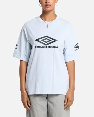 Boiler Room X Umbro Washed T-Shirt Blue Eye-Catching Active Lifestyle