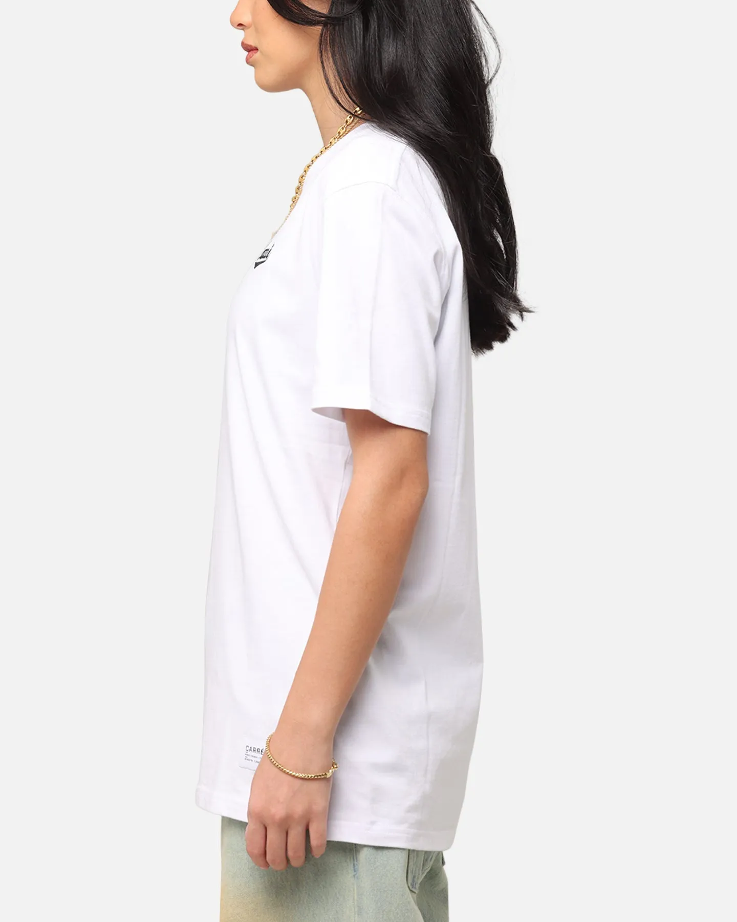 Carr?? Simplicit?? Classic Short Sleeve T-Shirt White Micro Perforated Fabric Comfy Look Wear