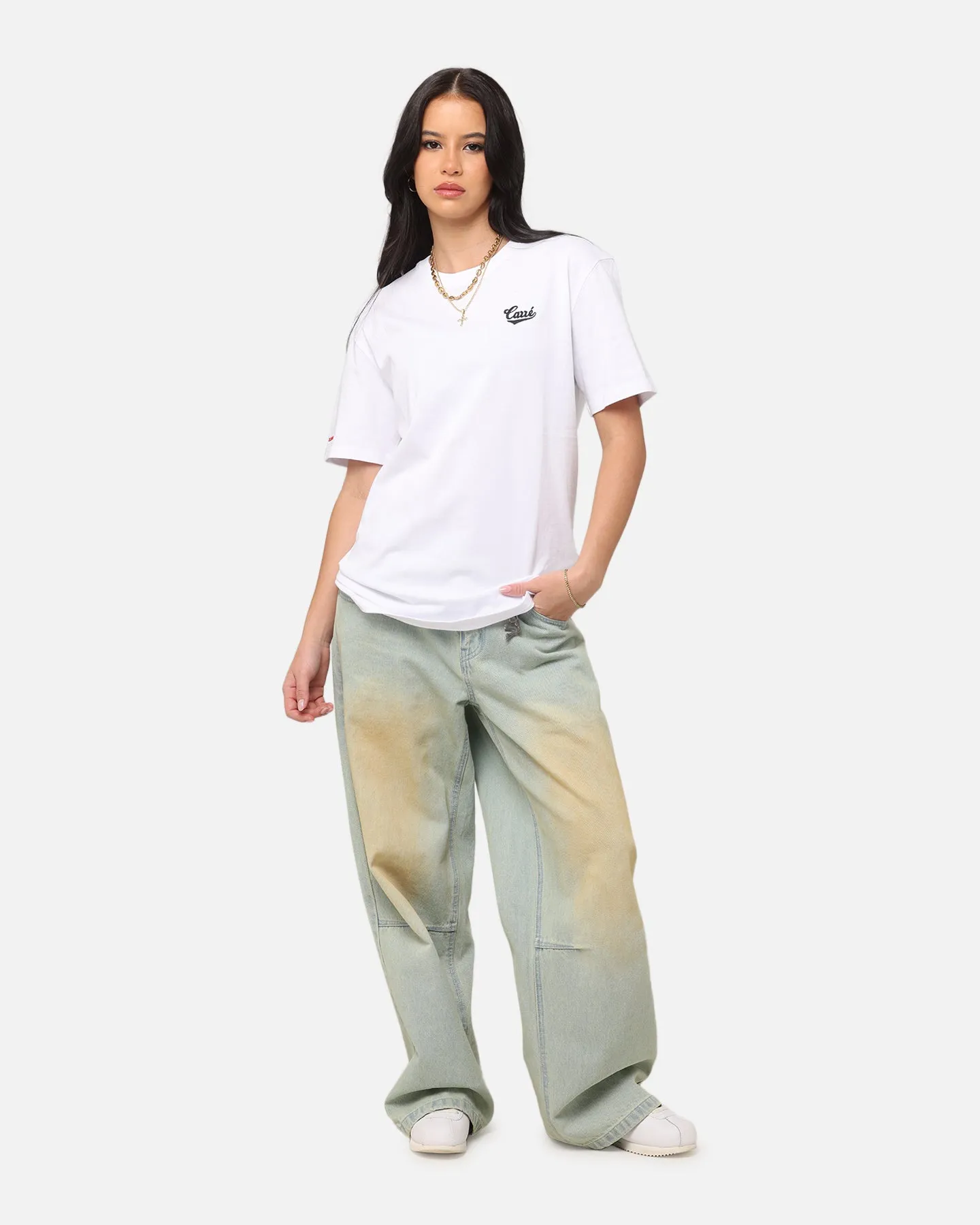 Midweight Knit Summer Essential Carr?? Simplicit?? Classic Short Sleeve T-Shirt White