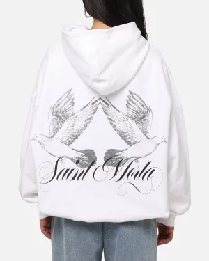 Saint Morta Doves Boxy Hoodie White Affordable Urban Spirit