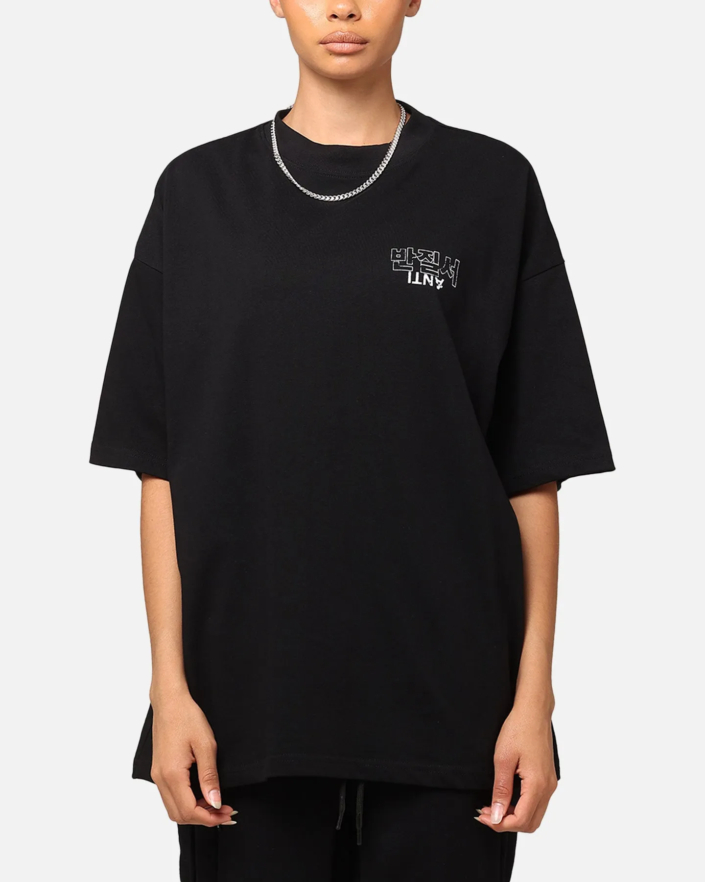 The Anti Order Agma Mock Neck T-Shirt Black Minimalist Apparel