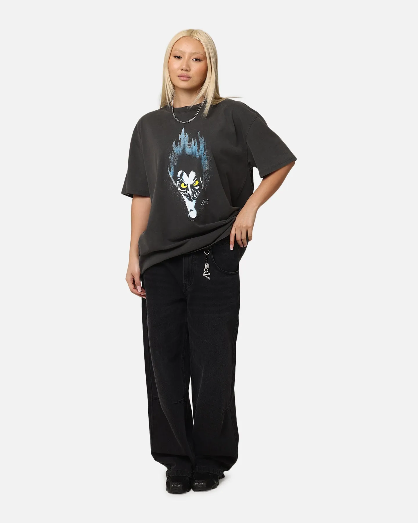 American Thrift Disney Hercules Hades Heavy T-Shirt Black Wash Basic Wear
