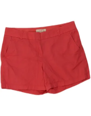 Slip Resistant Inner Grip J. CREW Womens Broken In Chino Shorts US 12 Large W34 Red Cotton
