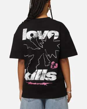 Goat Crew Love Kills T-Shirt Black Pocket Detailing