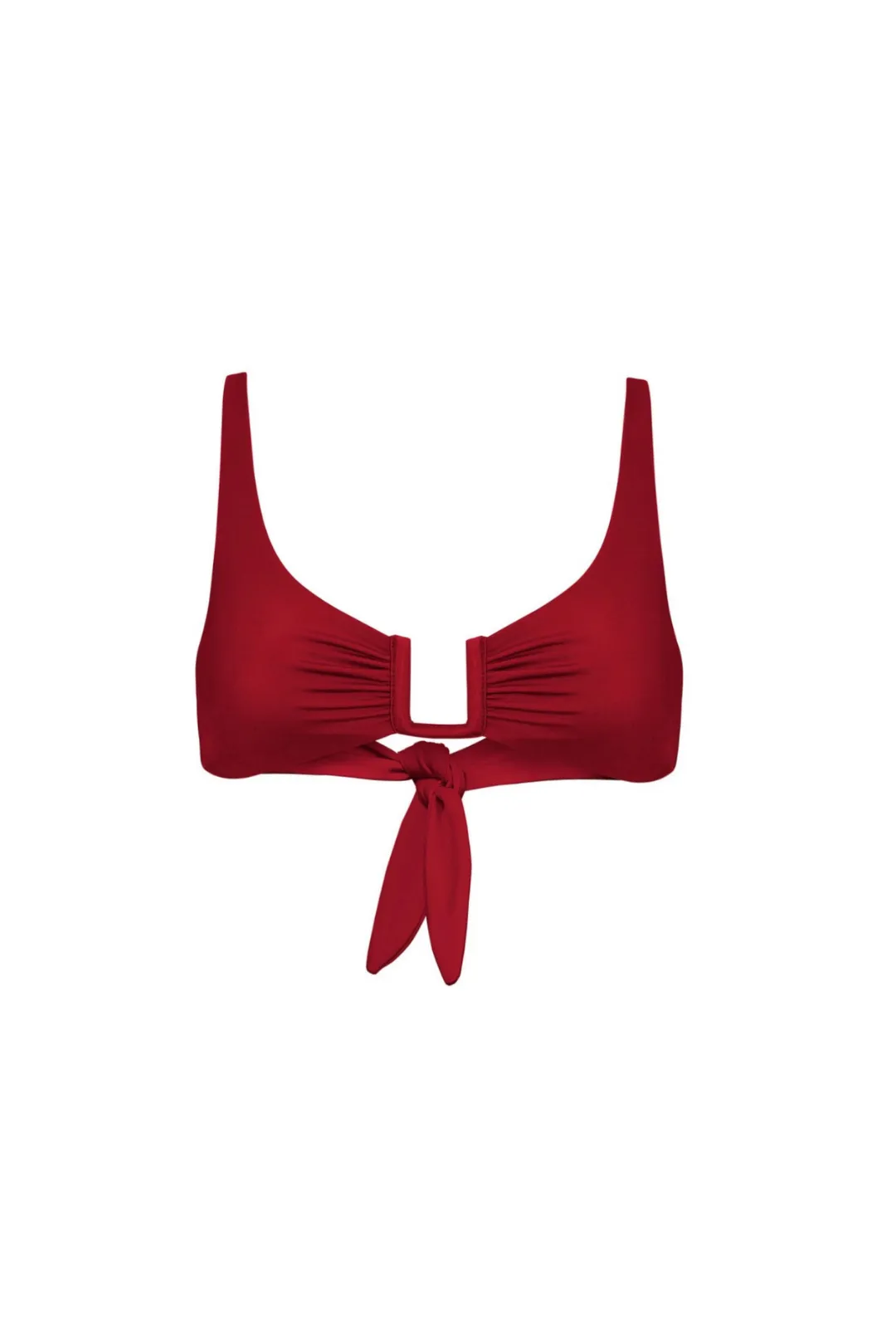 Palma Top - Red Breathable Mesh Panels