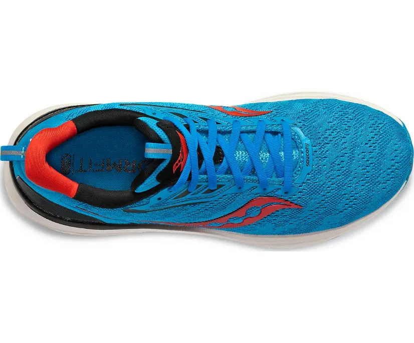 Saucony scarpa da corsa da uomo Echelon 9 S20765-31 blu chiaro Stability Guide Rails cross - country shoes