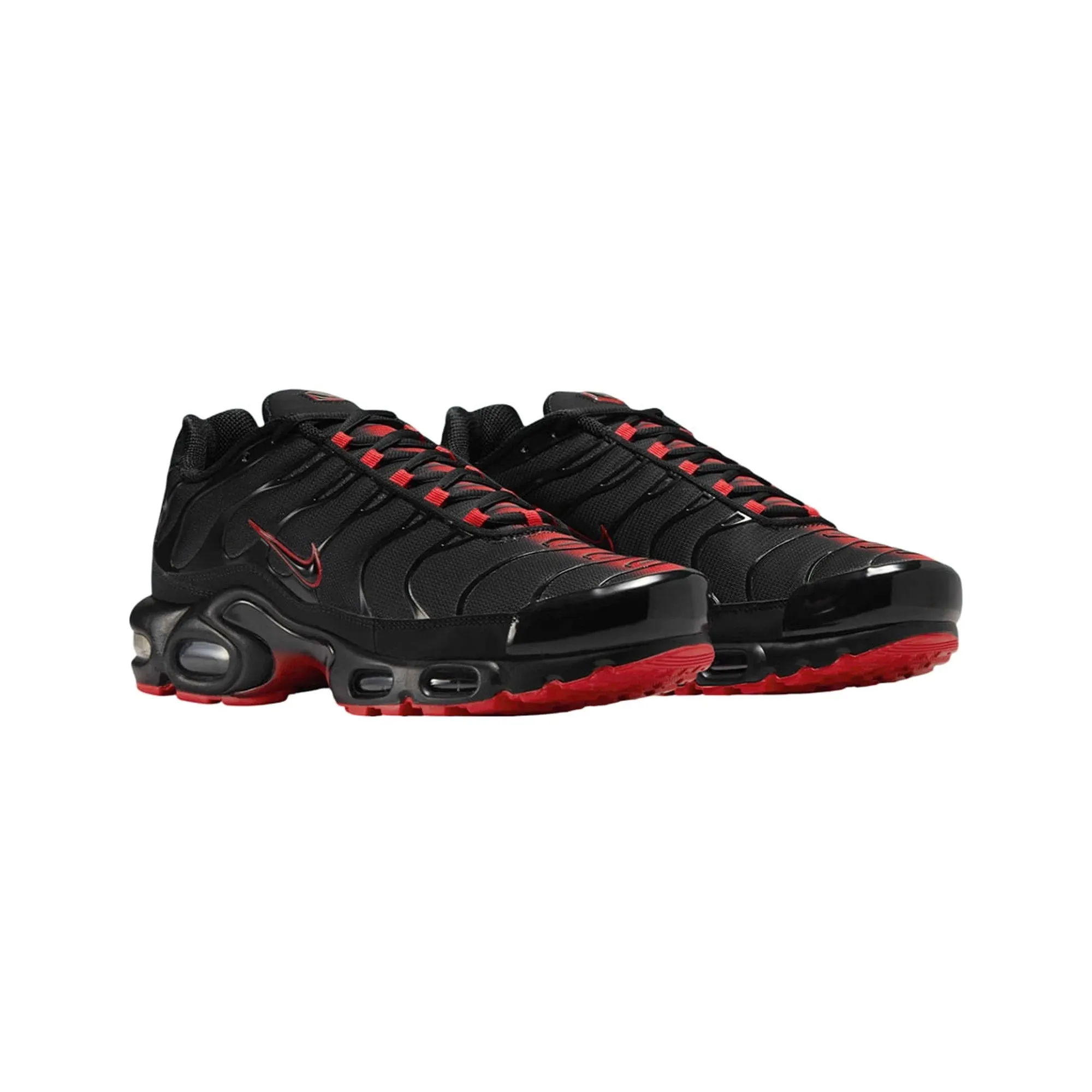 Nike Air Max Plus TN 'Black Red' synthetic sole shoes Compression Mesh Tongue