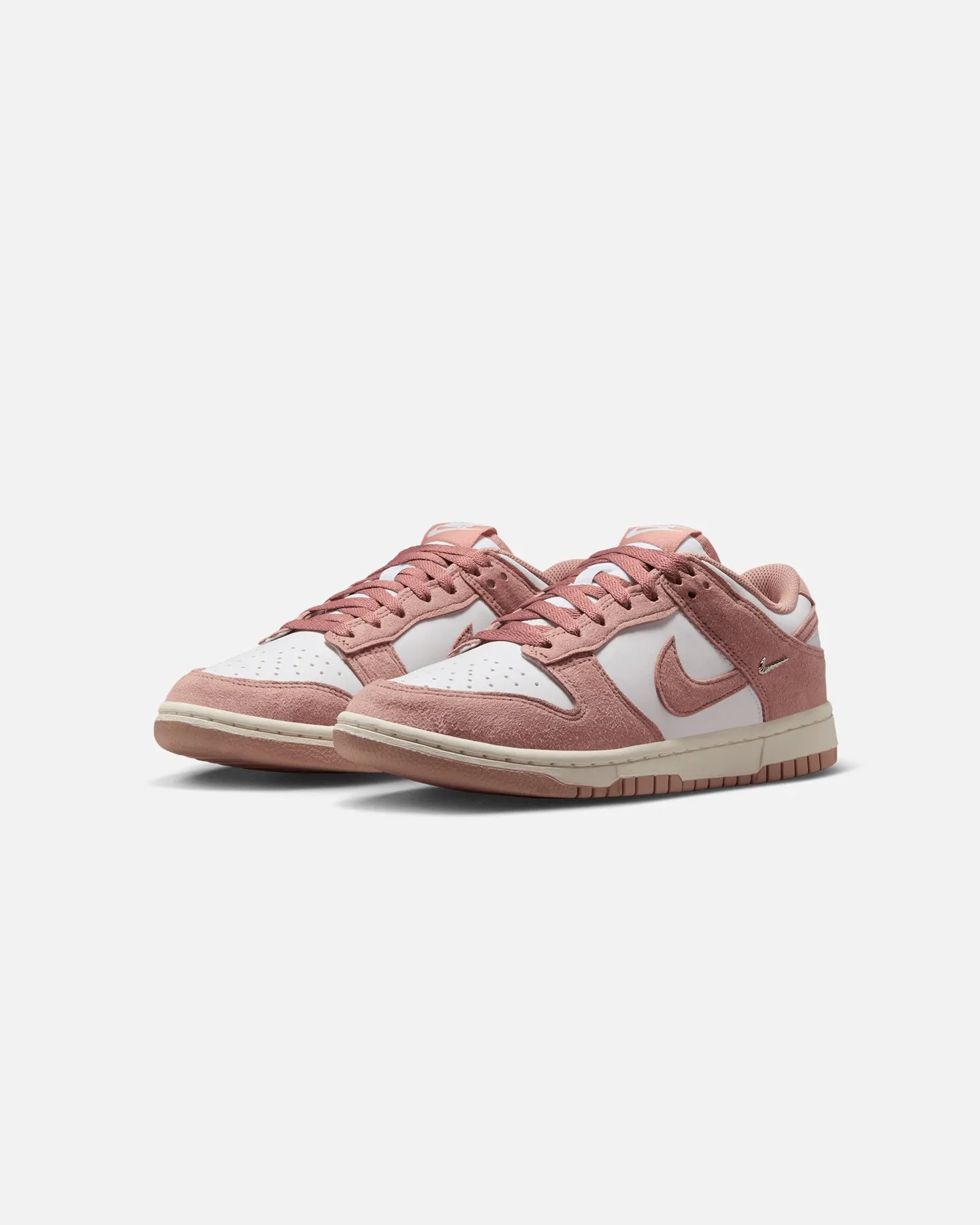 Nike Women's Dunk Low "Suede Pack" White/Pink Balance Fit Garden Mood