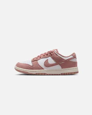 Cold Guard Ventilated Design Nike Women's Dunk Low "Suede Pack" White/Pink