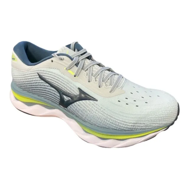 Mizuno scarpa da corsa da uomo Wave Sky 5 J1GC210224 grigio-neo lime Half Marathon quick - drying - design shoes