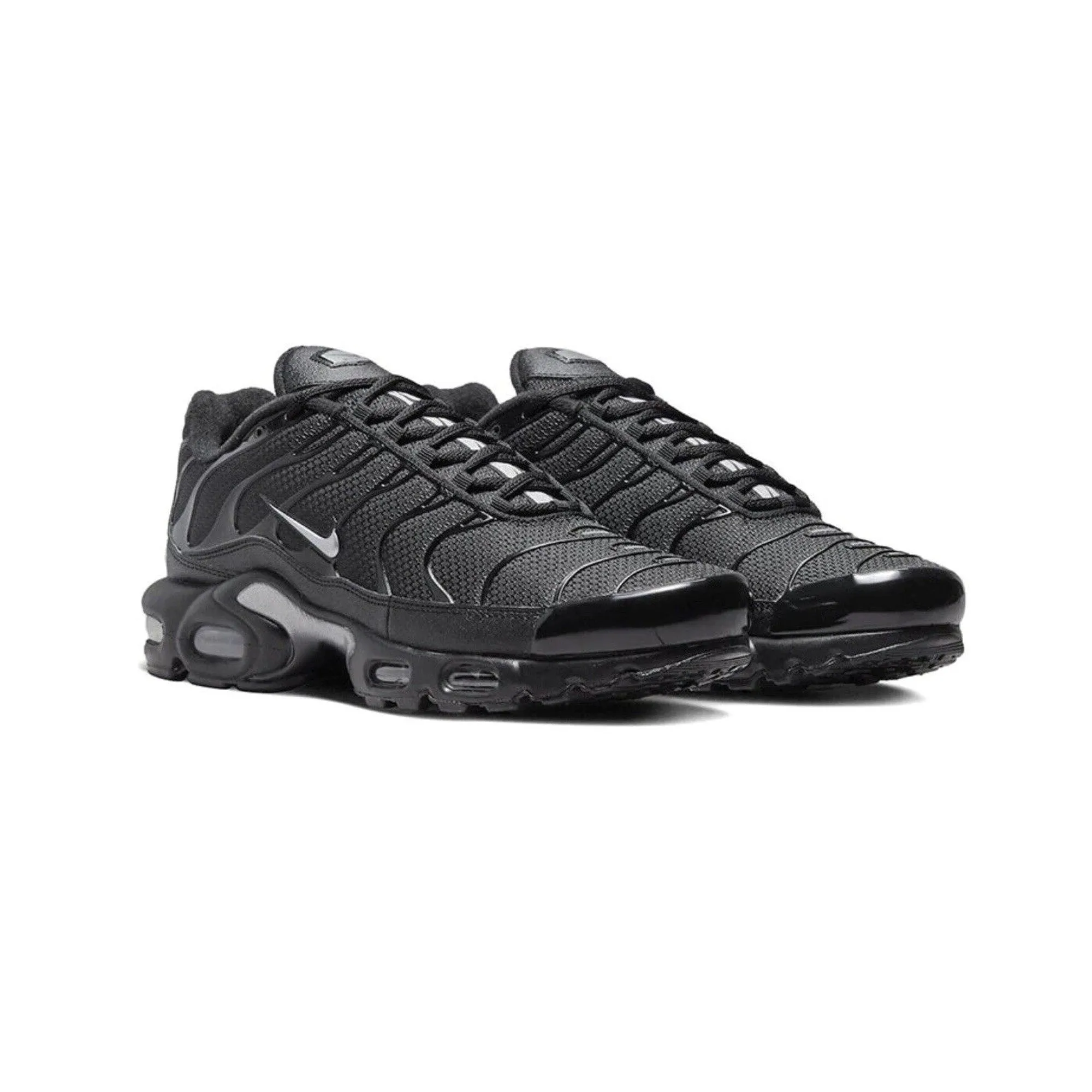 Air Max Plus TN 'Mini Swoosh Black Silver' (2022) Narrow heel Stretchy