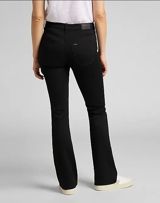 Lee Pantalone jeans da donna a zampa Breese Boot L31TFS47 nero Neutral Fit Piece High Waist